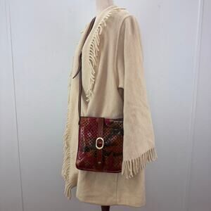 Patricia Nash Venezia Floral Leather Crossbodybag Adjustable Strap Boho Hippie